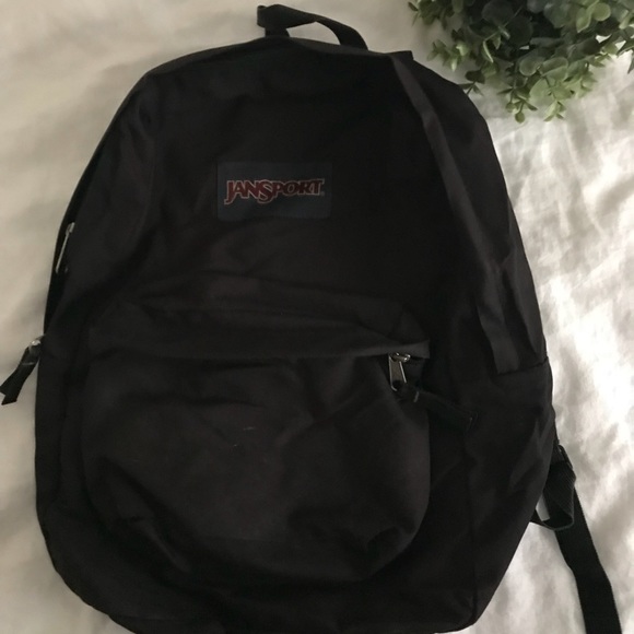 plain black jansport backpack